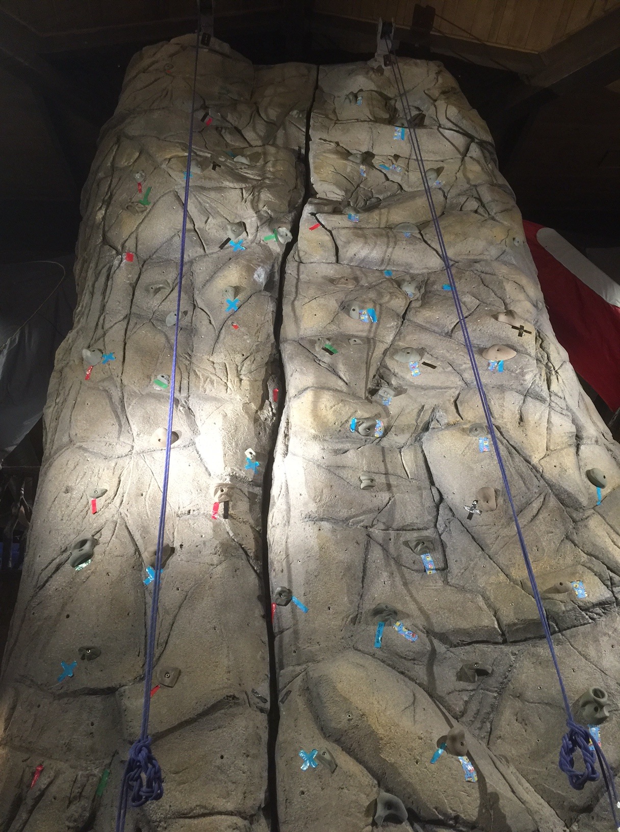 NOC climbing wall in Gatlinburg