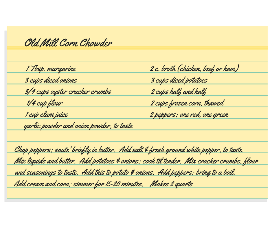 Blog_Old Mill_Corn_Chowder_Recipe_Card